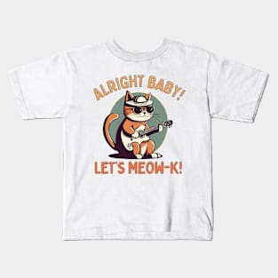 Meow and rock! Kids T-Shirt